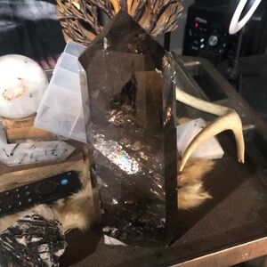 Smokey quartz tower